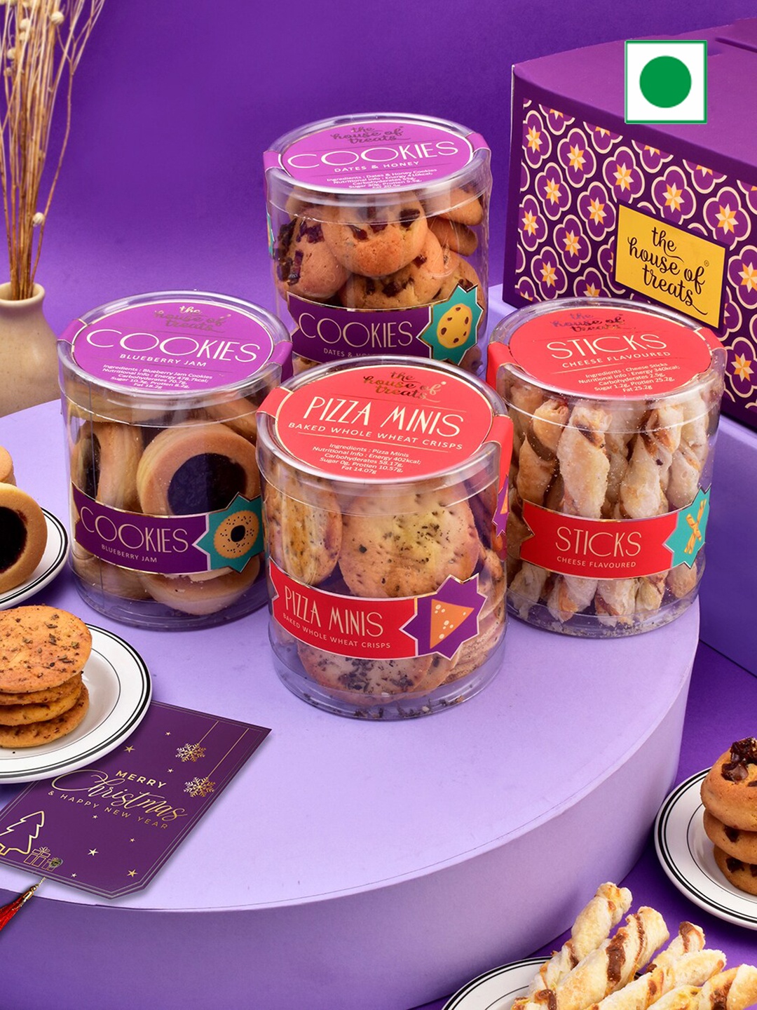 

RawFruit Xmas Snack & Cookies 650 gms, Purple