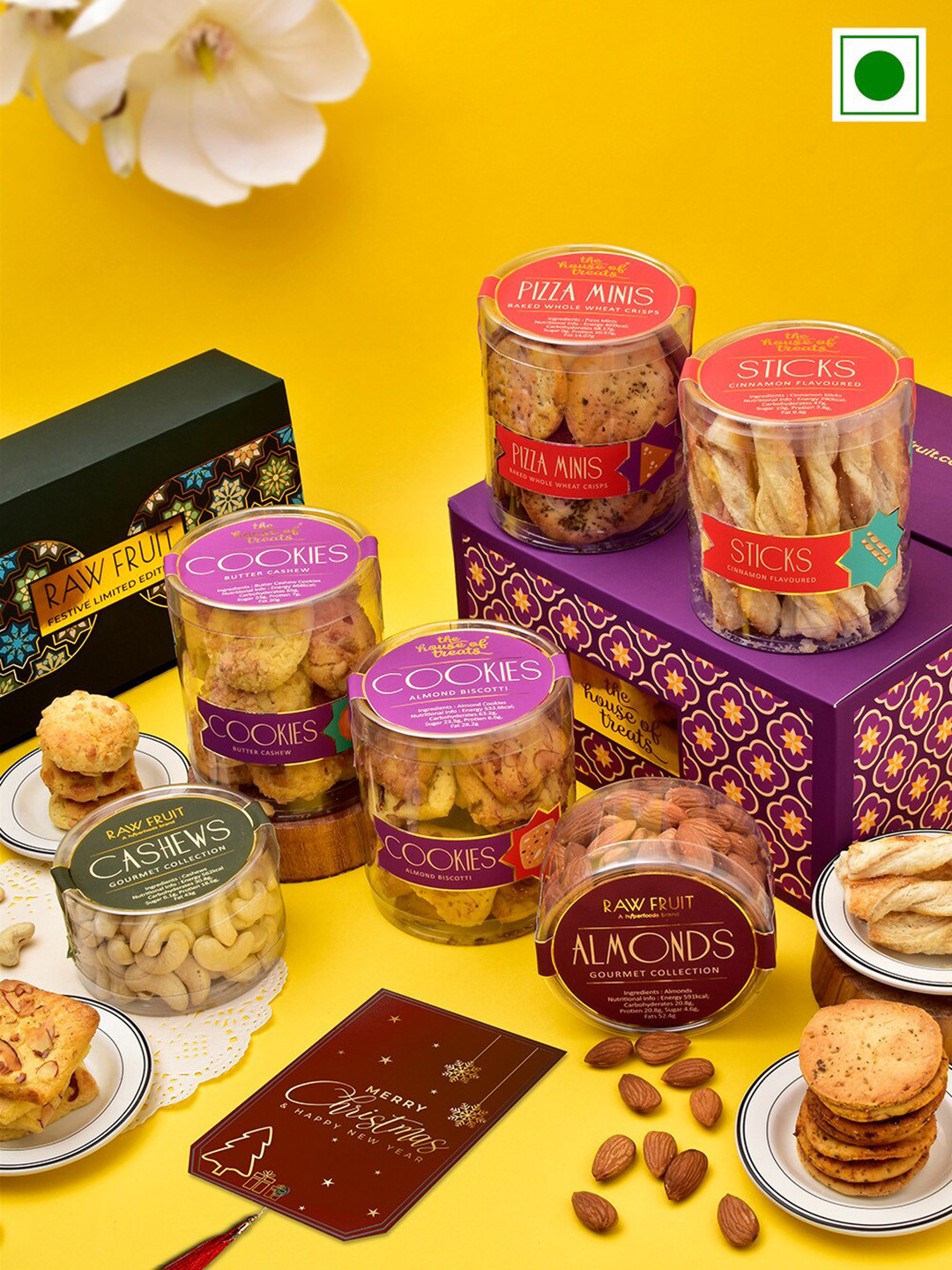 

RawFruit Christmas Cookies Snack & Roasted Nuts, Purple