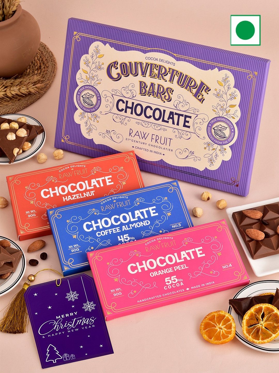 

RawFruit Chocolate Bar -90gms Each, Blue