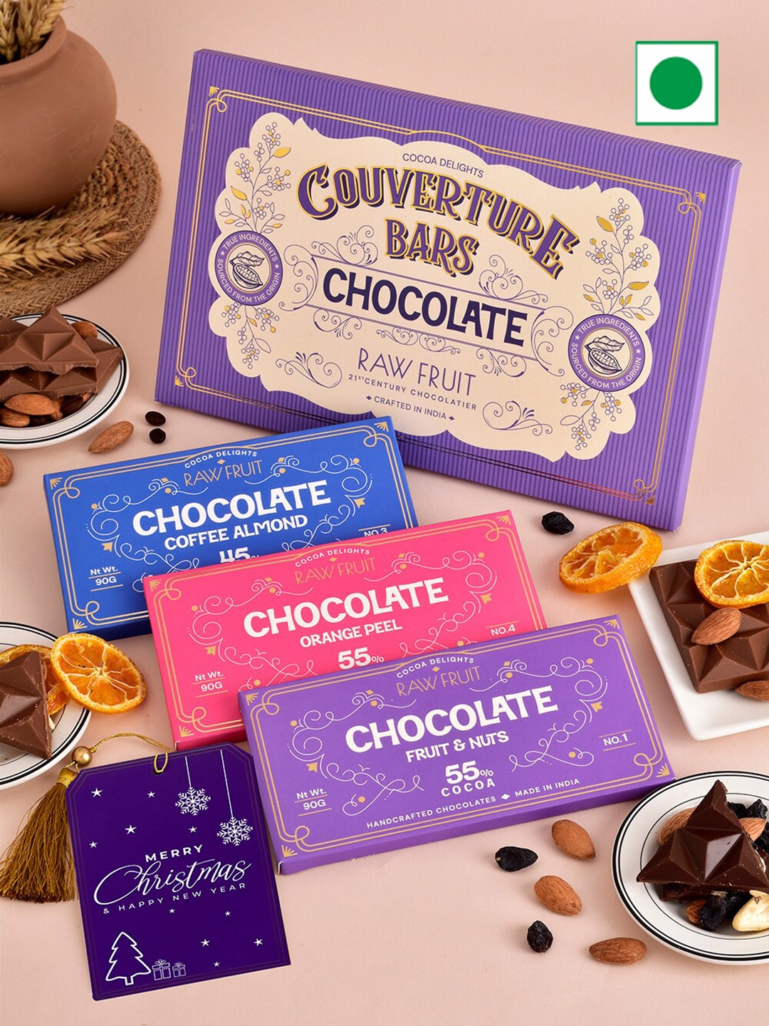 

RawFruit Chocolate Bar -90gms Each, Blue