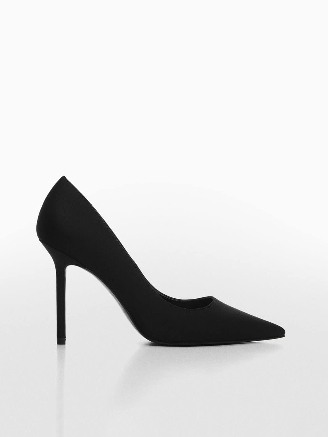 

MANGO Pointed Toe Slim Heels, Black