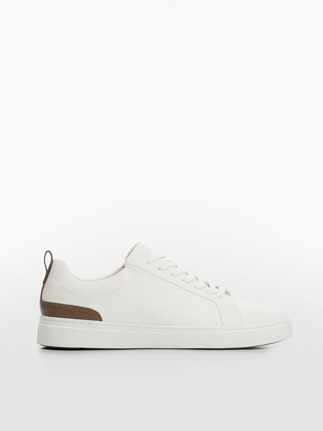 

MANGO MAN Round-Toe Everyday Sneakers, White