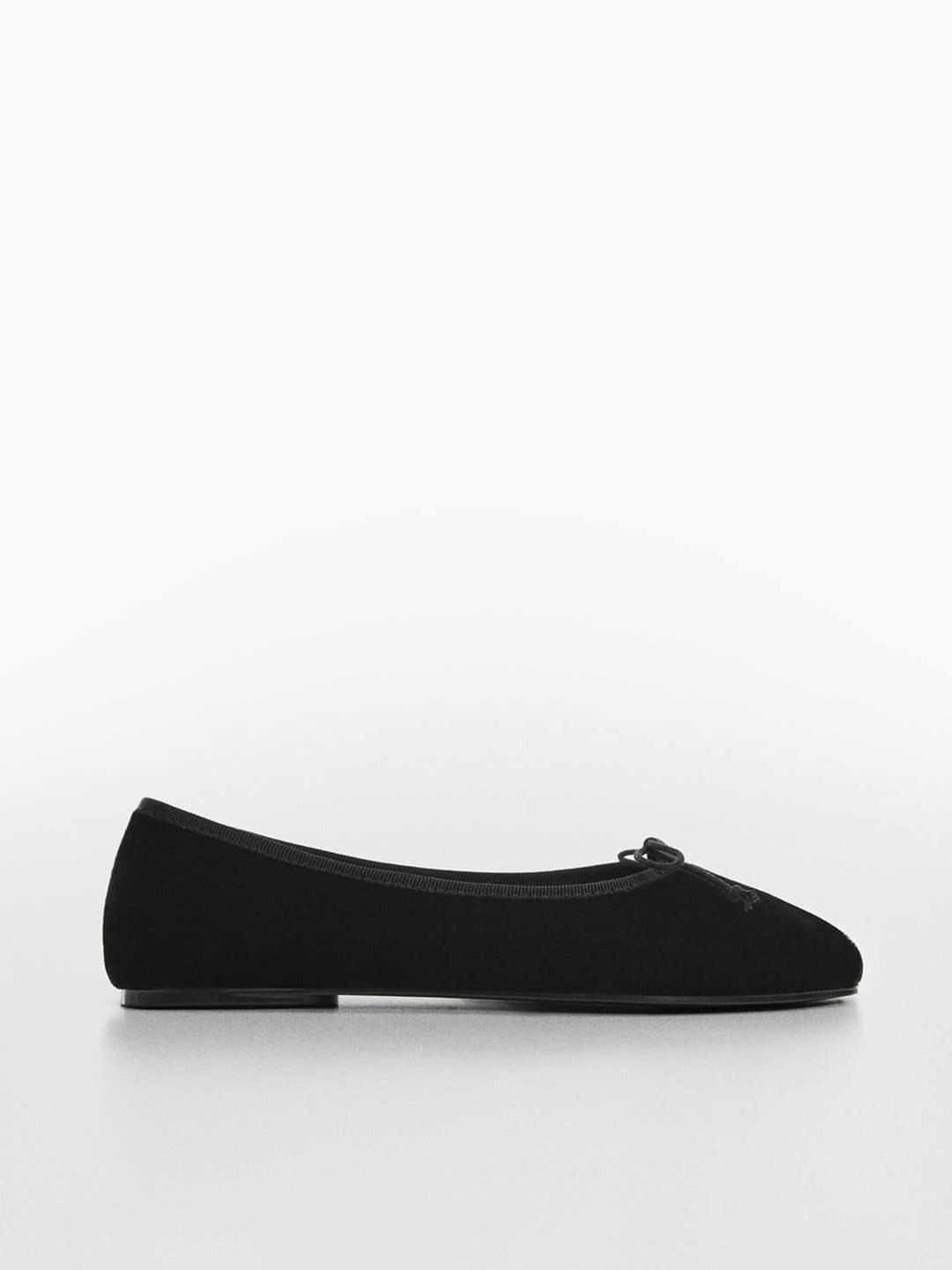 

MANGO Women Knot Detail Ballerinas, Black