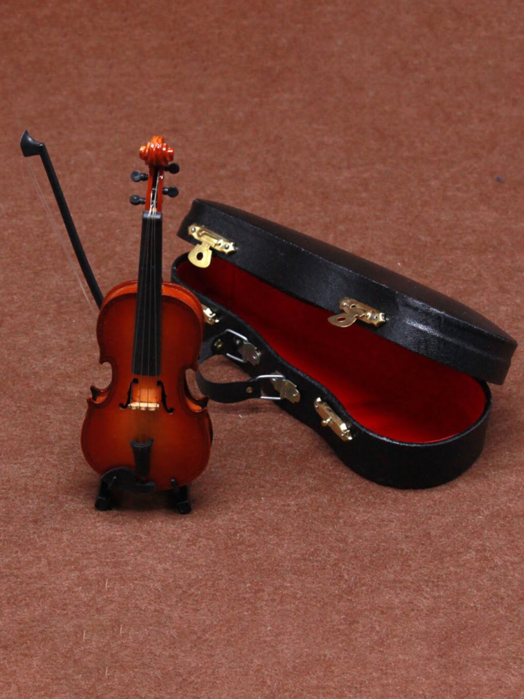 

Babymoon Infants Mini Violin Musical Instrument Photography Prop, Red