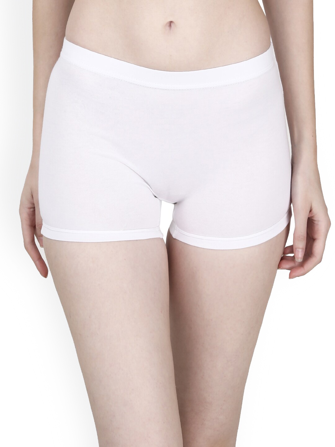 

GOCHIKKO Comfort Fit Mid-Rise Cotton Boy Short Briefs, White