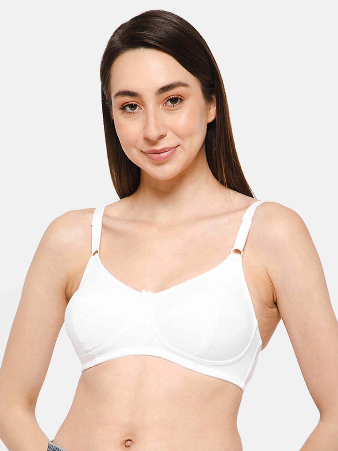 

intimacy LINGERIE Full Coverage Everyday Cotton Bra With All Day Comfort, White