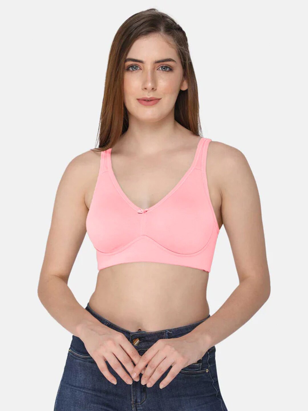 

intimacy LINGERIE Full Coverage Cotton T-shirt Bra With All Day Comfort, Pink