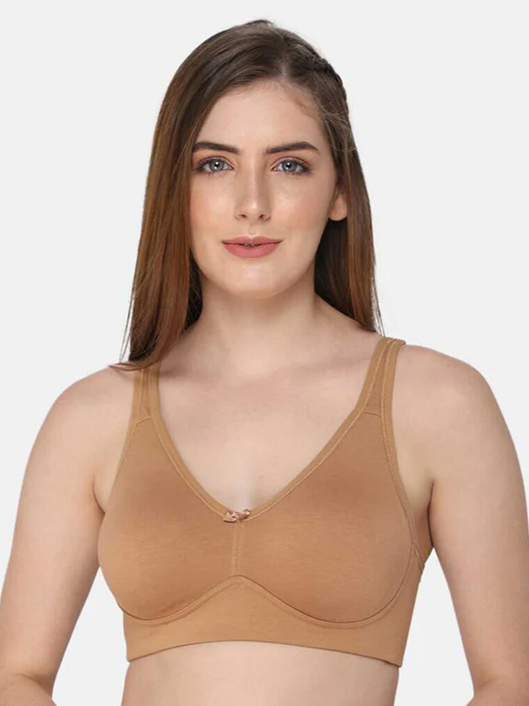 

intimacy LINGERIE Full Coverage Cotton T-shirt Bra With All Day Comfort, Brown