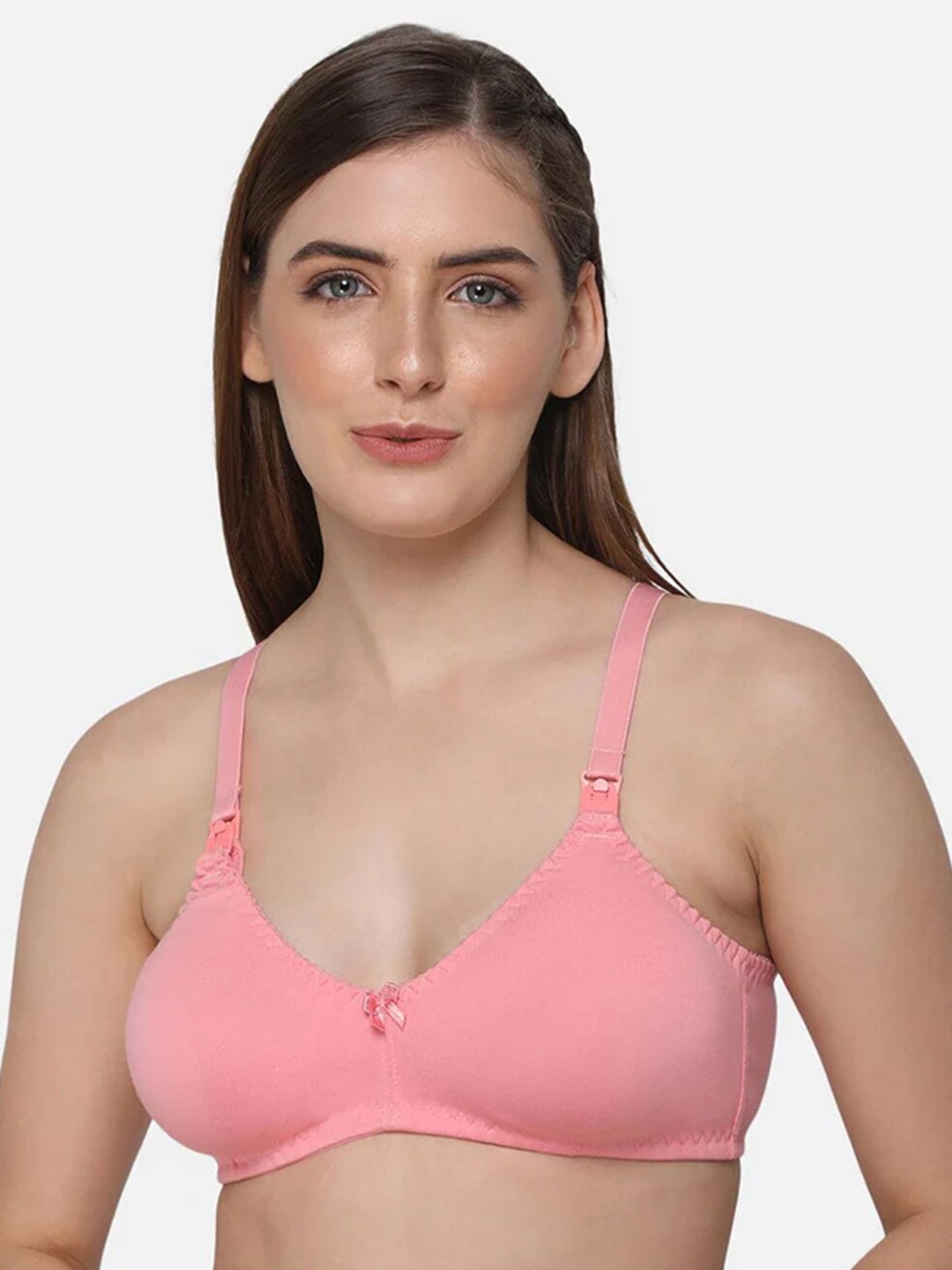 

intimacy LINGERIE Medium Coverage Cotton Maternity Bra With All Day Comfort, Pink