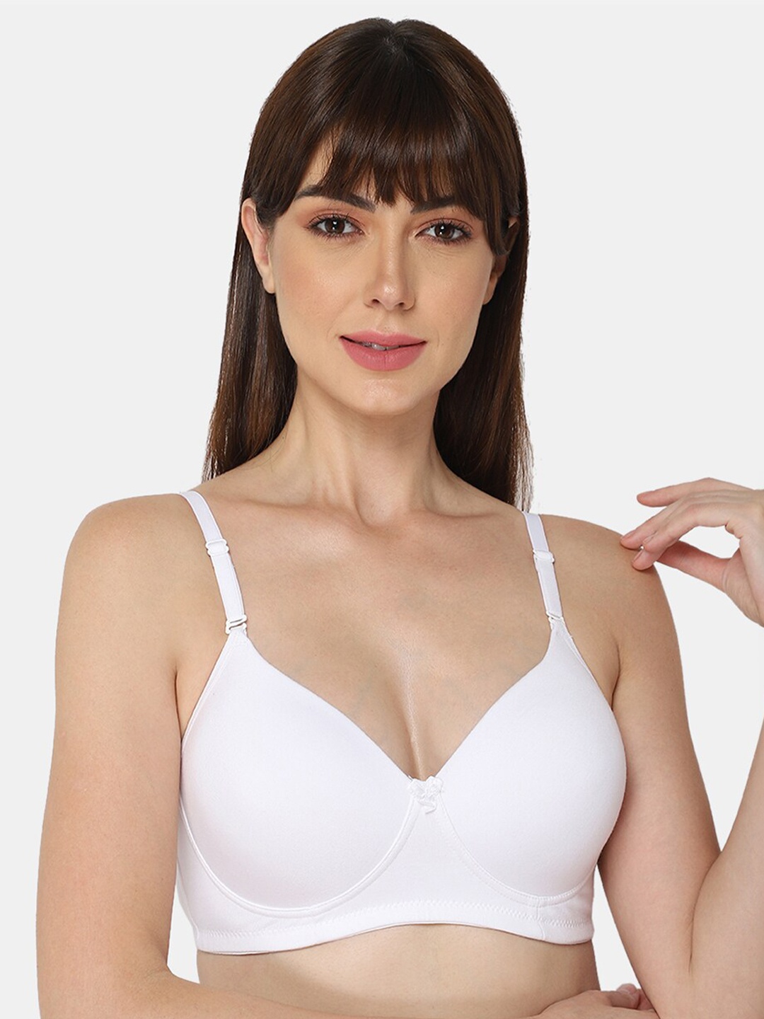 

intimacy LINGERIE Medium Coverage Heavily Padded Cotton T-shirt Bra With All Day Comfort, White