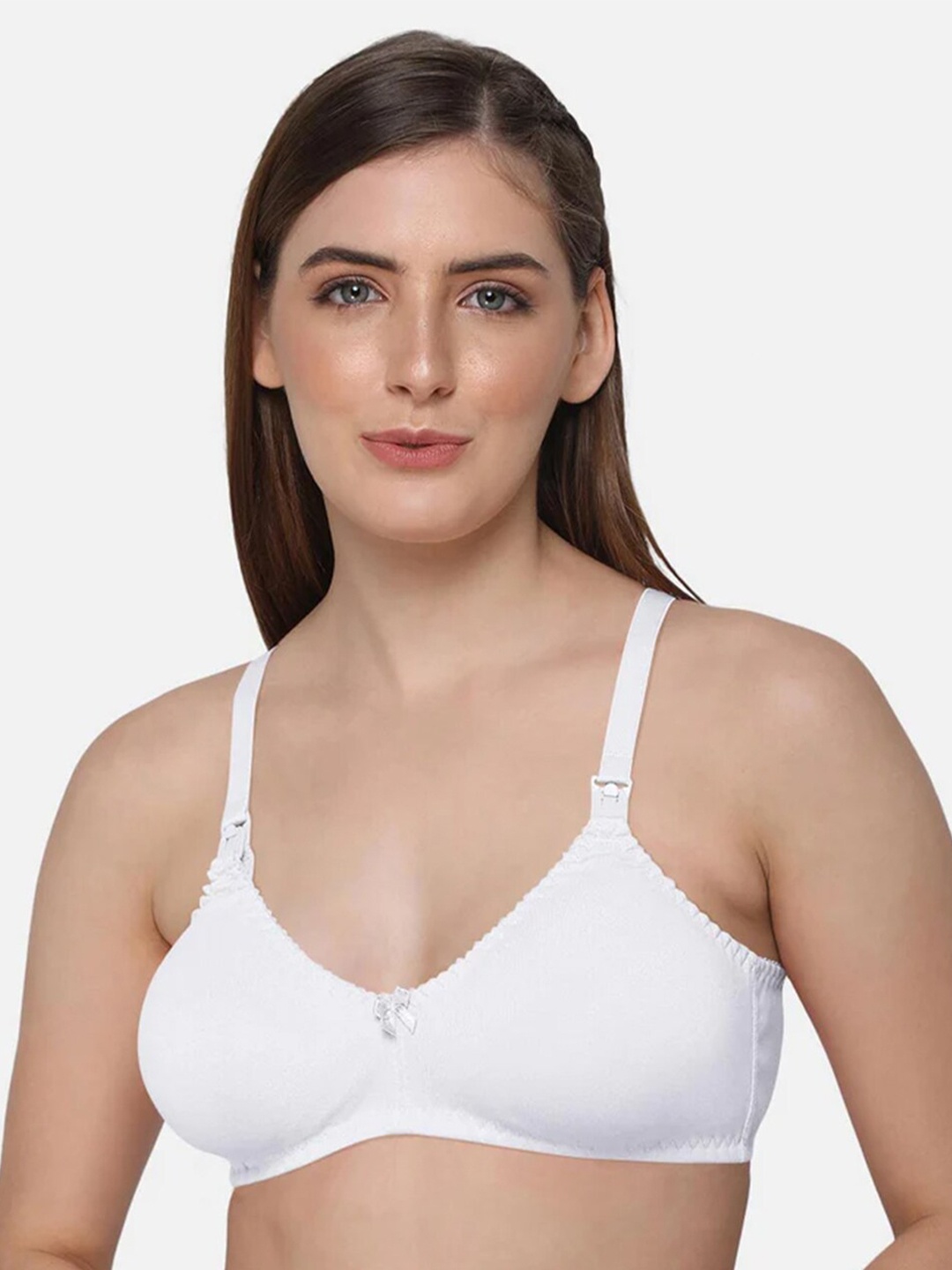 

intimacy LINGERIE Medium Coverage Cotton Maternity Bra With All Day Comfort, White