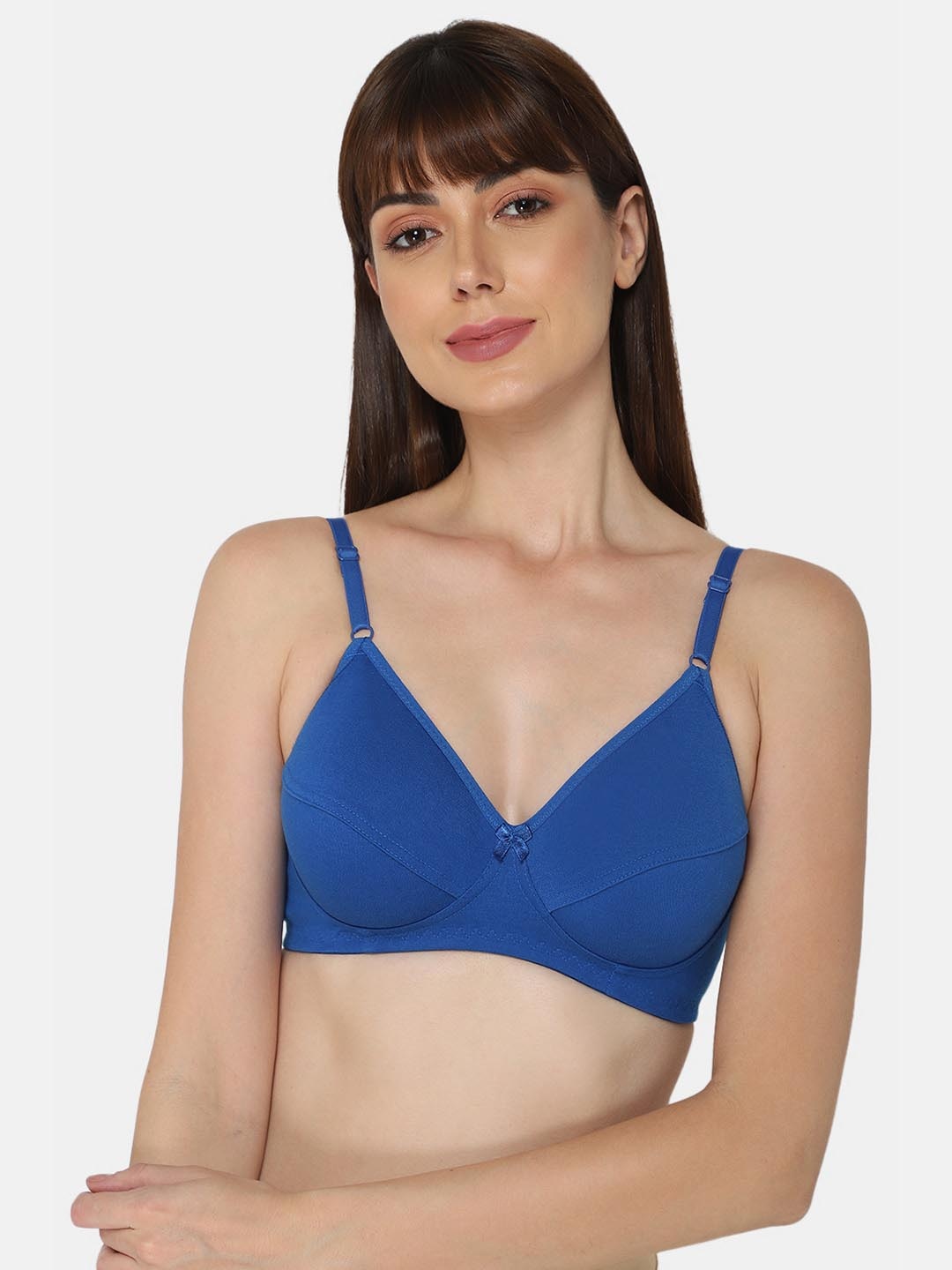 

intimacy LINGERIE Medium Coverage Cotton Everyday Bra With All Day Comfort, Blue