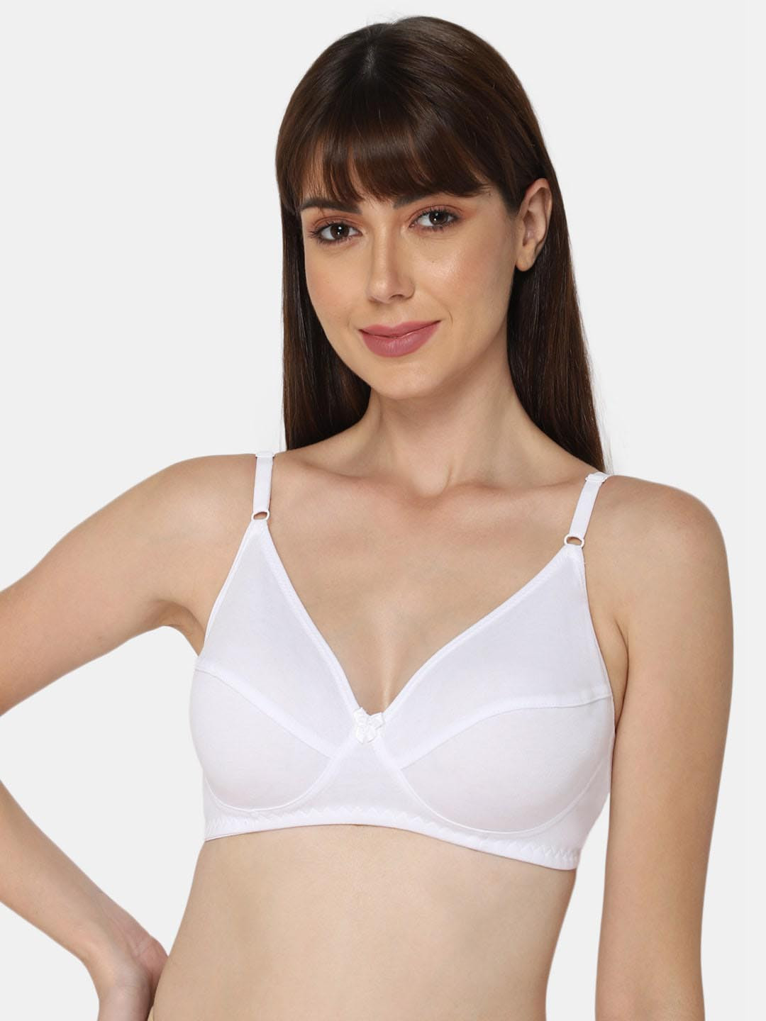 

intimacy LINGERIE Medium Coverage Cotton T-shirt Bra With All Day Comfort, White