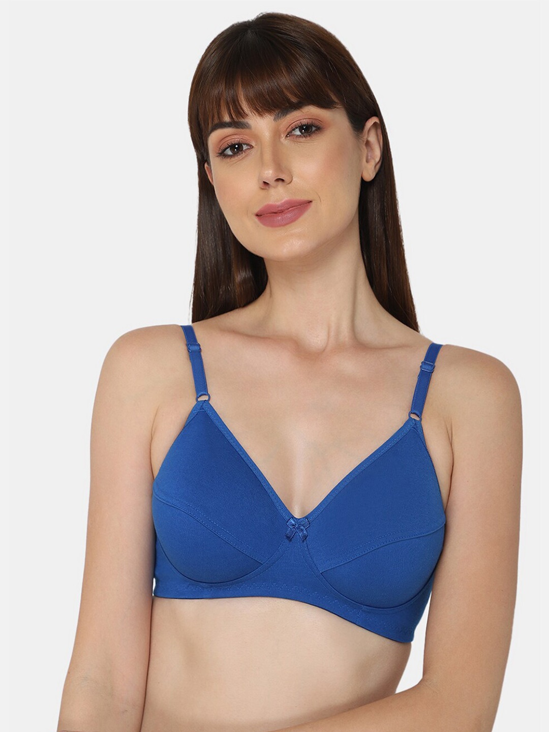 

intimacy LINGERIE Medium Coverage Everyday Cotton Bra With All Day Comfort, Blue