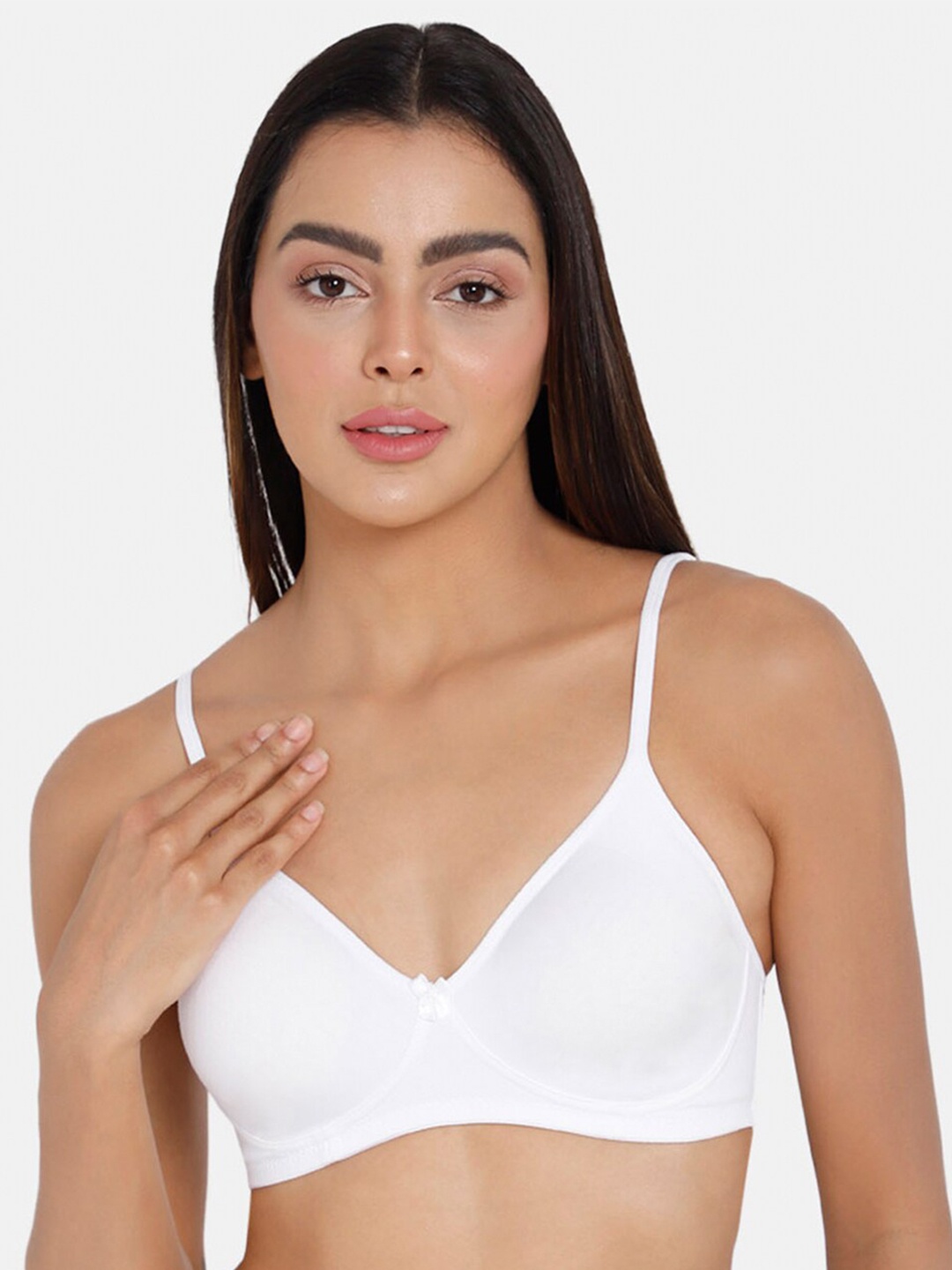 

intimacy LINGERIE Medium Coverage Cotton T-shirt Bra With All Day Comfort, White