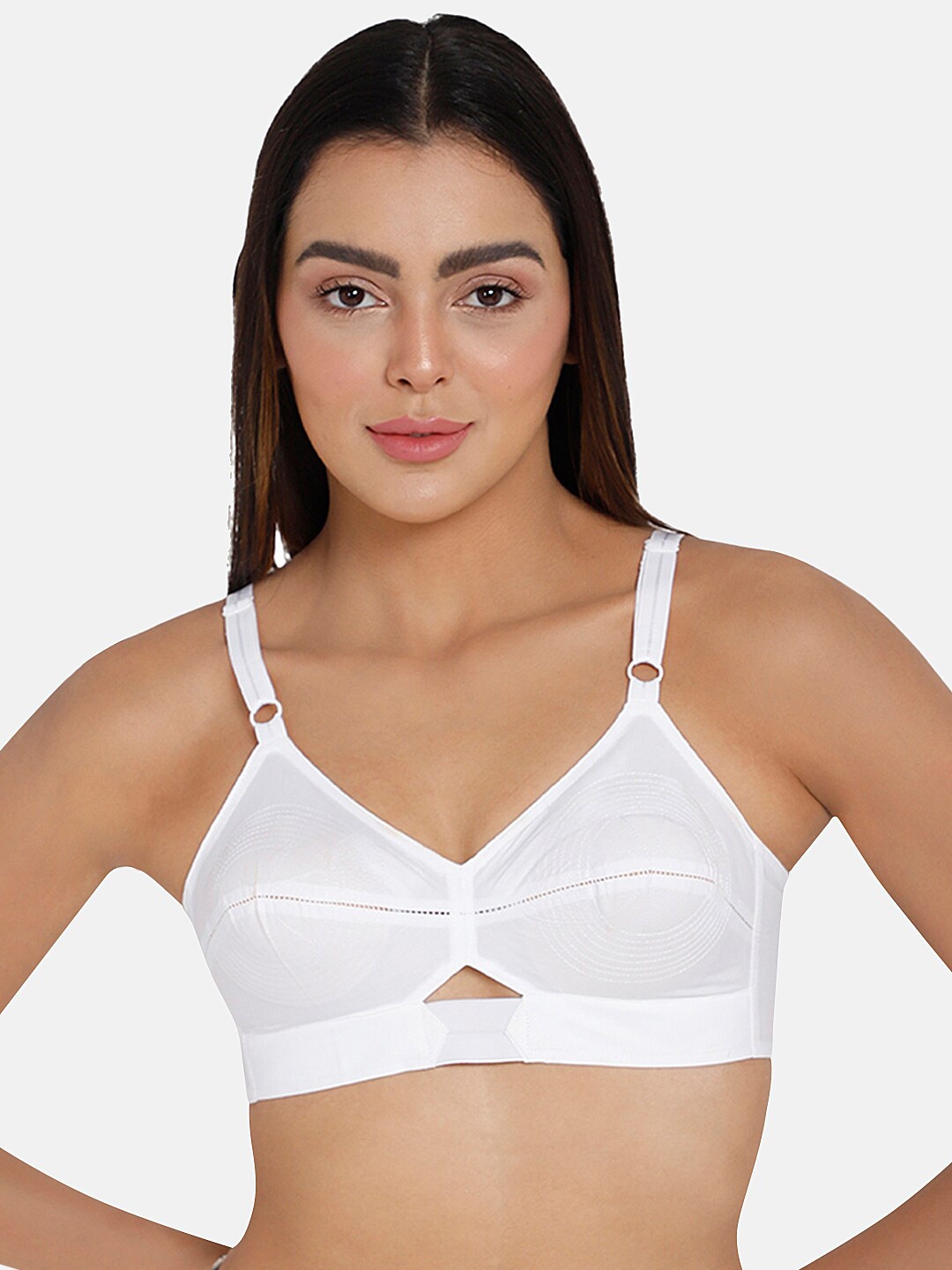 

intimacy LINGERIE Full Coverage Everyday Cotton Bra With All Day Comfort, White
