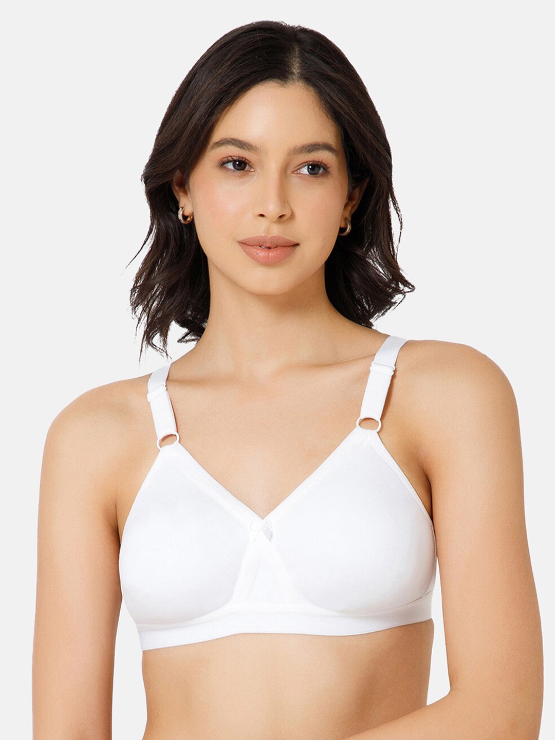 

intimacy LINGERIE Medium Coverage Cotton T-shirt Bra With All Day Comfort, White