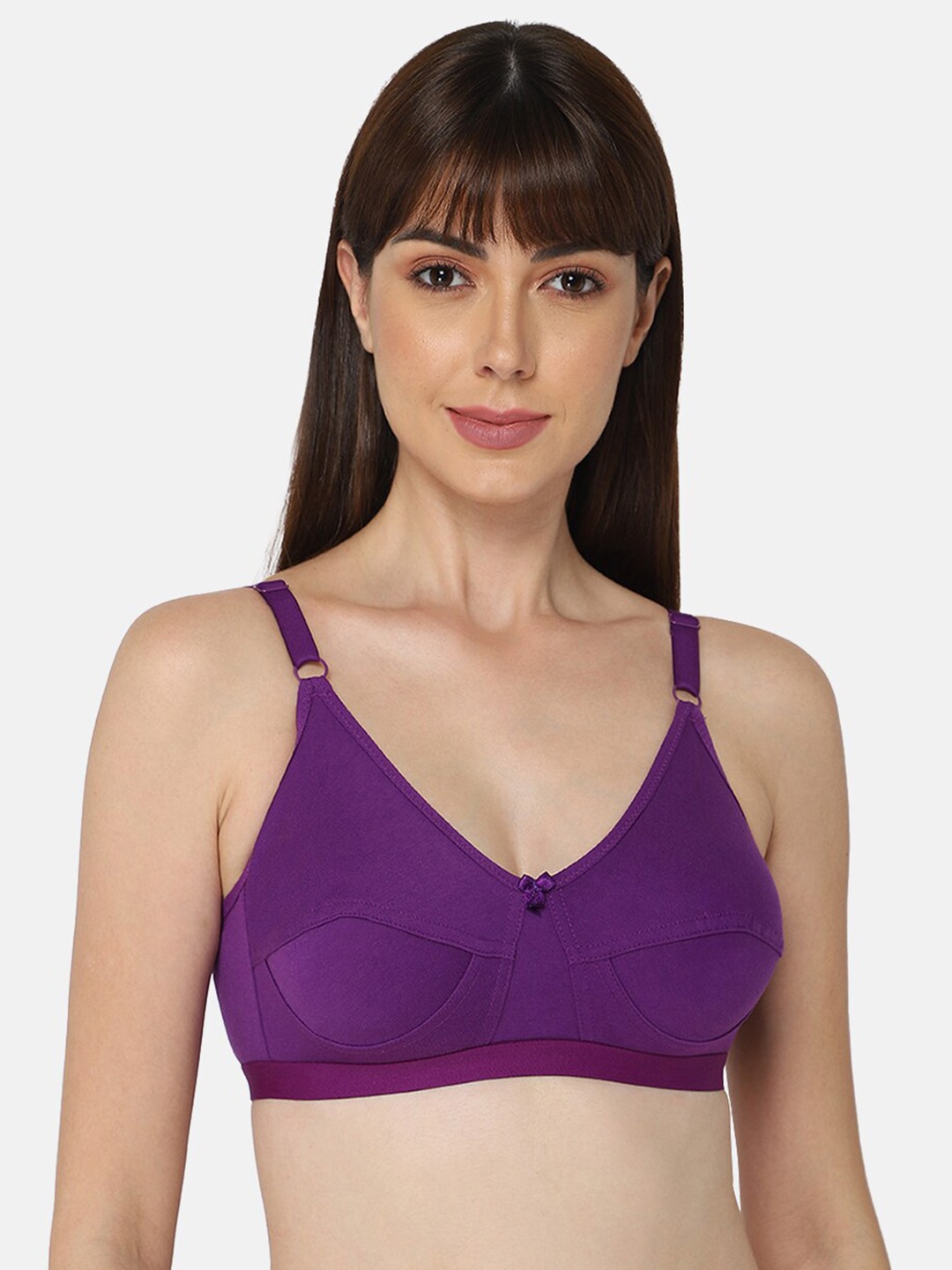 

intimacy LINGERIE Medium Coverage Everyday Cotton Bra With All Day Comfort, Purple