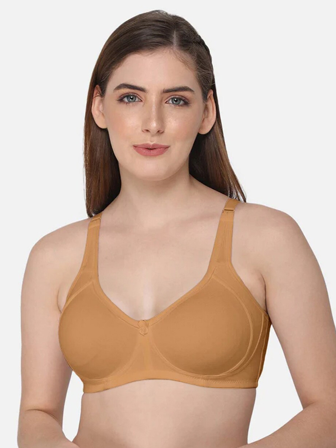 

intimacy LINGERIE Full Coverage Cotton Minimizer Bra With All Day Comfort, Brown