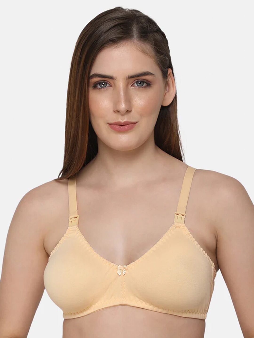 

intimacy LINGERIE Medium Coverage Cotton Maternity Bra With All Day Comfort, Cream