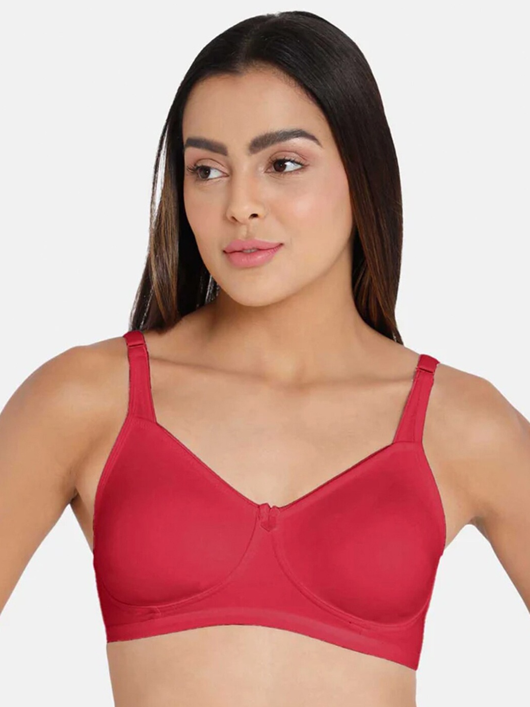 

intimacy LINGERIE Medium Coverage Cotton T-shirt Bra With All Day Comfort, Red
