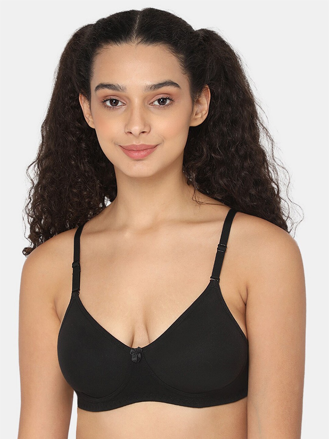 

intimacy LINGERIE Full Coverage Cotton T-shirt Bra With All Day Comfort, Black