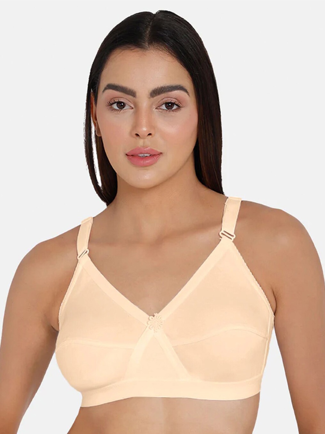 

intimacy LINGERIE Medium Coverage Cotton Everyday Bra With All Day Comfort, Peach