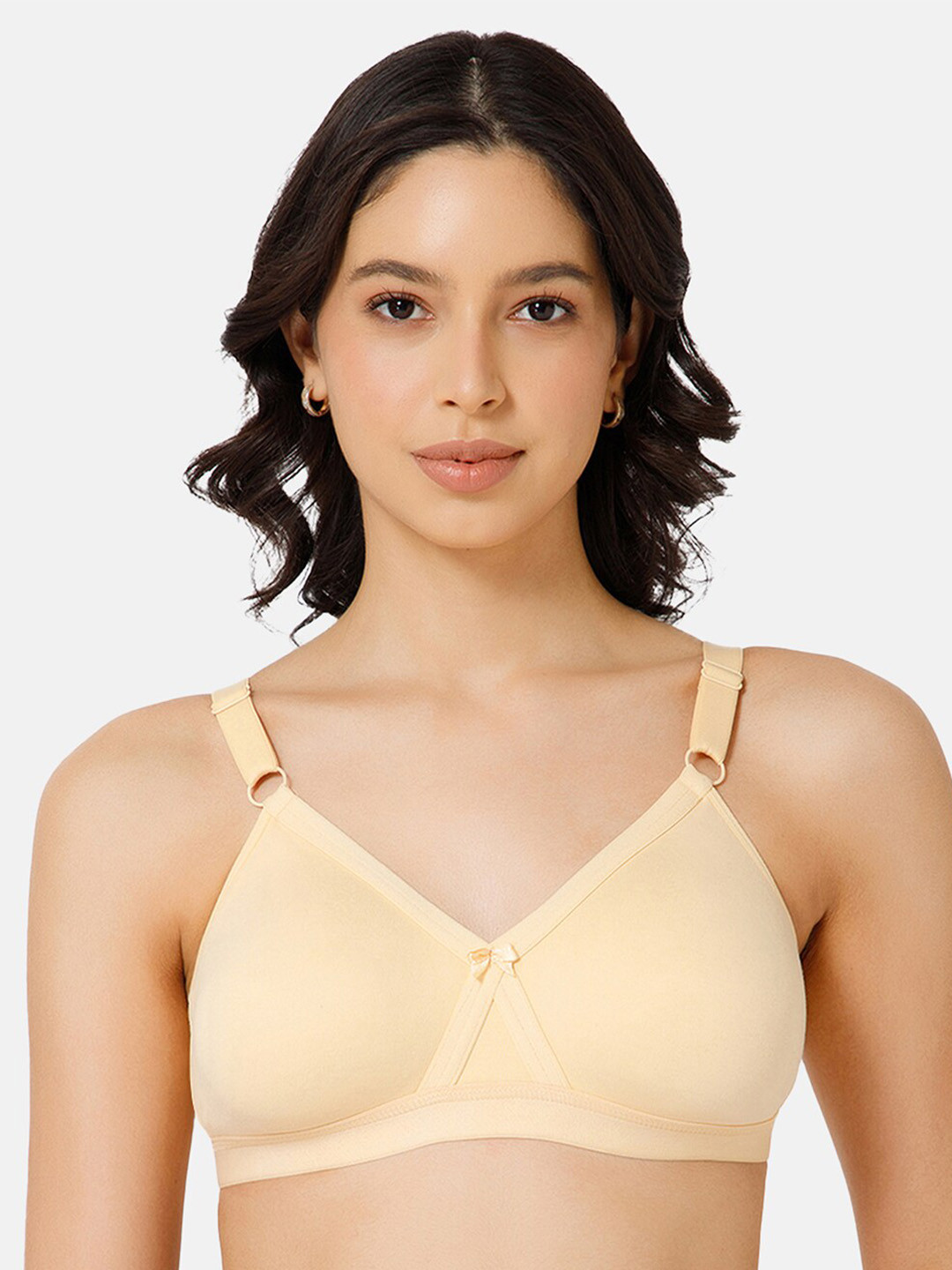 

intimacy LINGERIE Medium Coverage Cotton T-shirt Bra With All Day Comfort, Cream