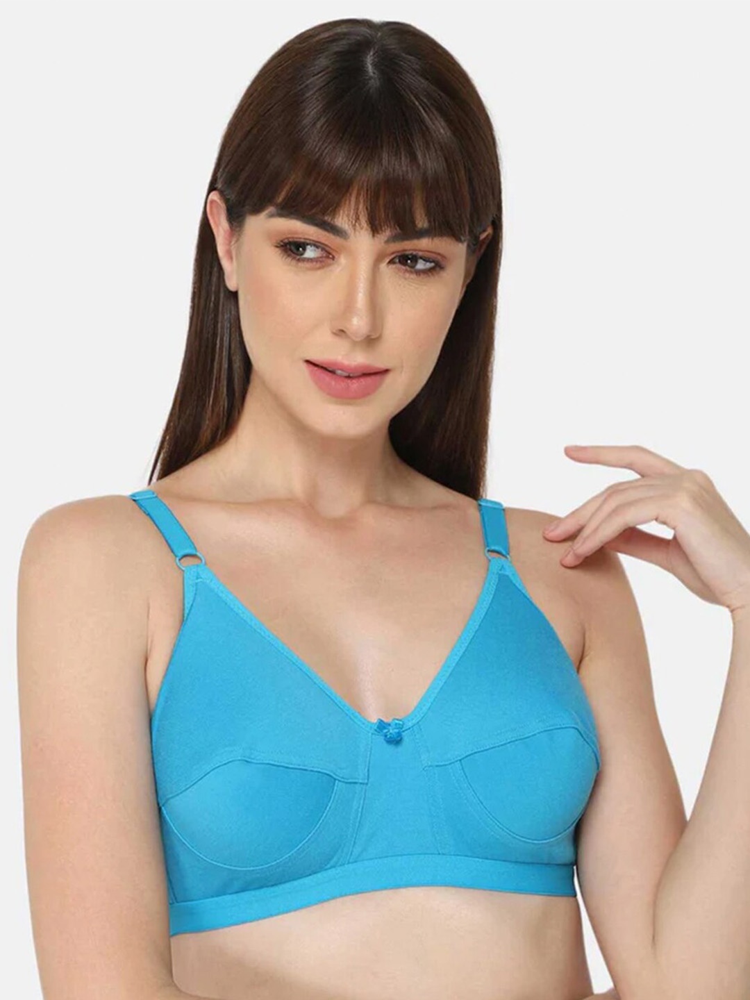 

intimacy LINGERIE Medium Coverage Cotton Everyday Bra With All Day Comfort, Blue