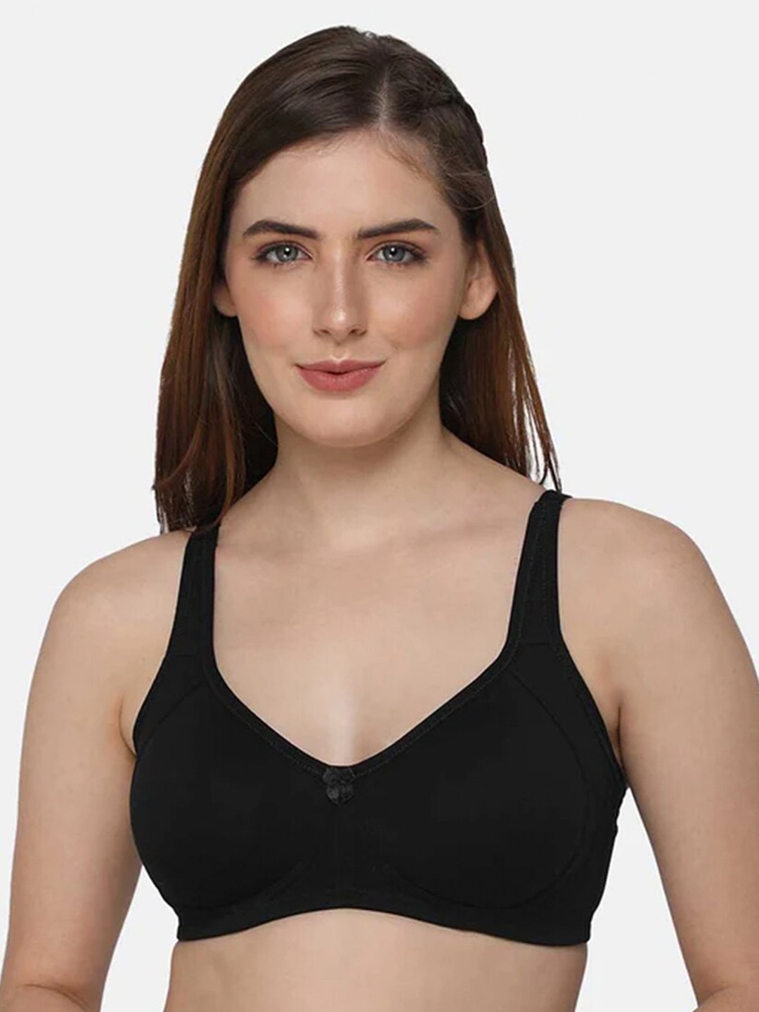 

intimacy LINGERIE Full Coverage Cotton T-shirt Bra With All Day Comfort, Black