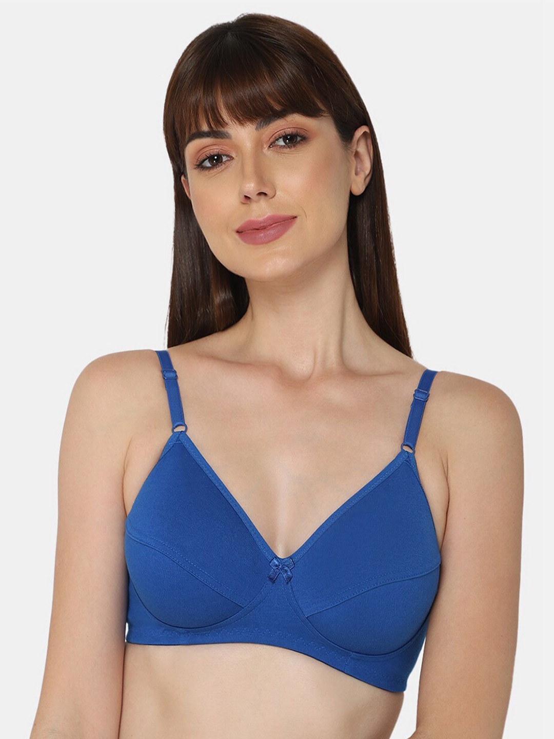 

intimacy LINGERIE Medium Coverage Cotton Everyday Bra With All Day Comfort, Blue