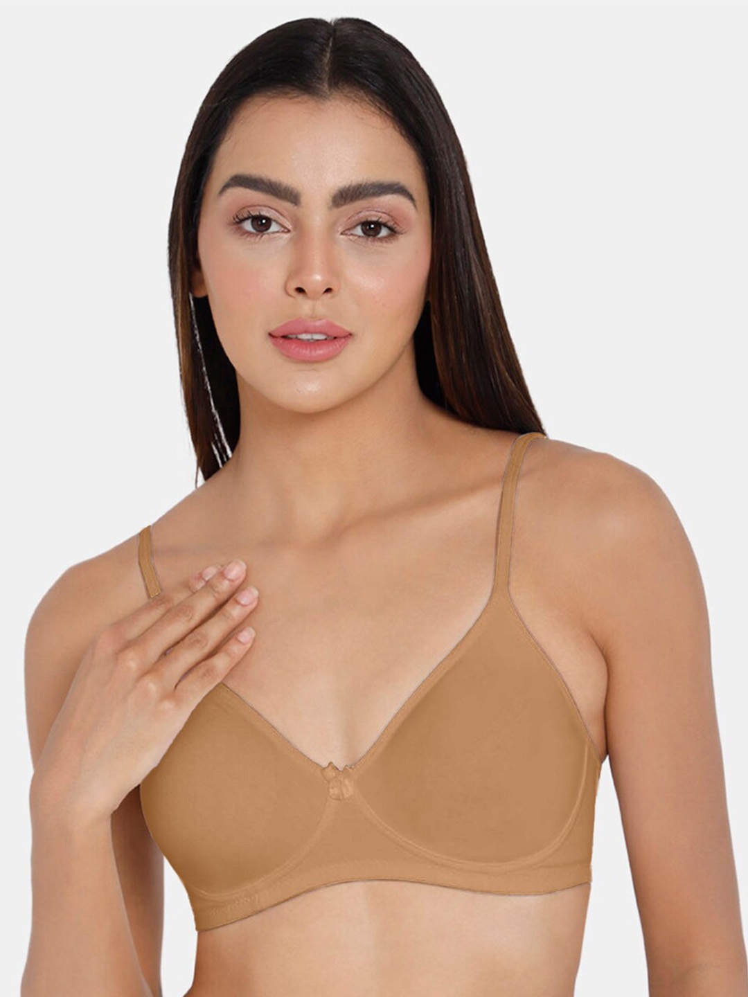 

intimacy LINGERIE Medium Coverage Cotton T-shirt Bra With All Day Comfort, Nude