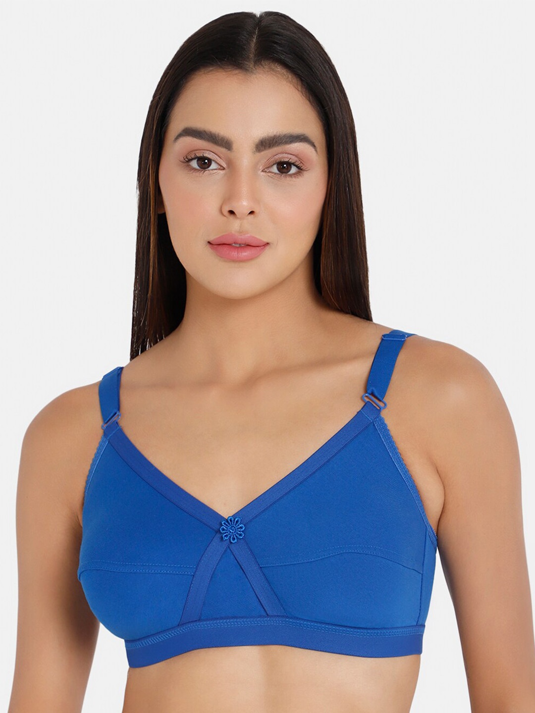 

intimacy LINGERIE Medium Coverage Cotton Everyday Bra With All Day Comfort, Blue