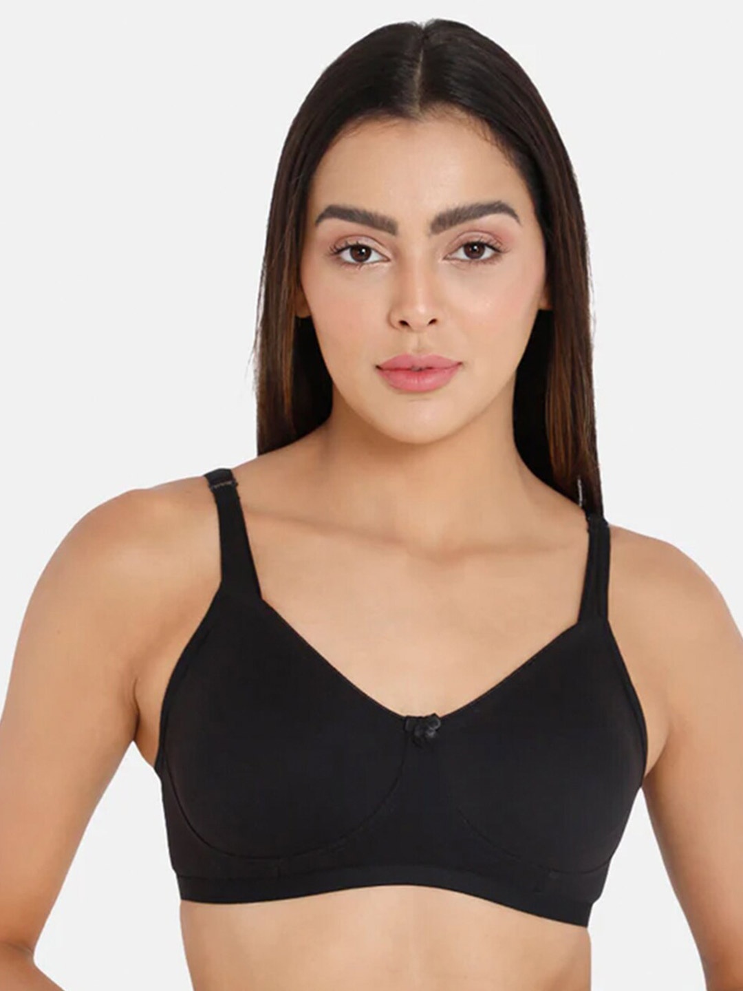 

intimacy LINGERIE Medium Coverage Cotton T-shirt Bra With All Day Comfort, Black