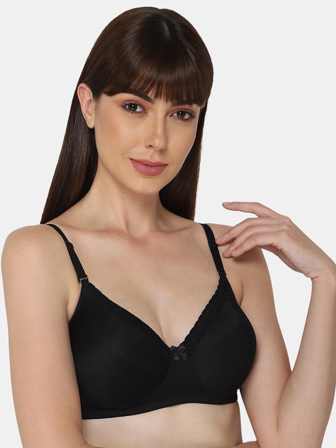 

intimacy LINGERIE Medium Coverage Lightly Padded T-shirt Bra With All Day Comfort, Black