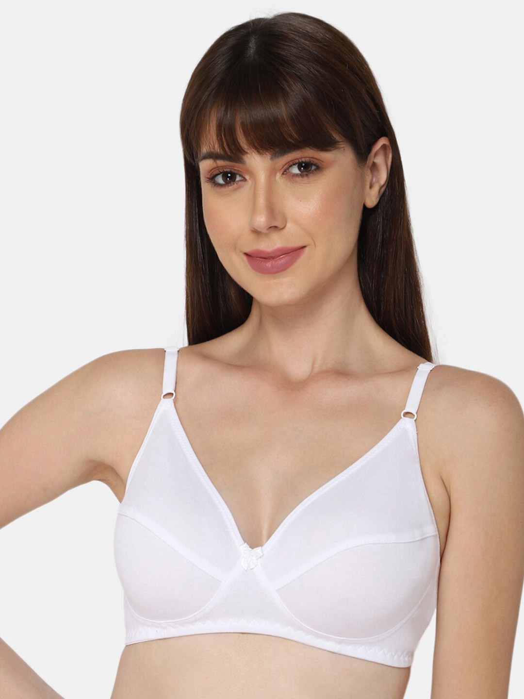 

intimacy LINGERIE Medium Coverage Cotton Everyday Bra With All Day Comfort, White