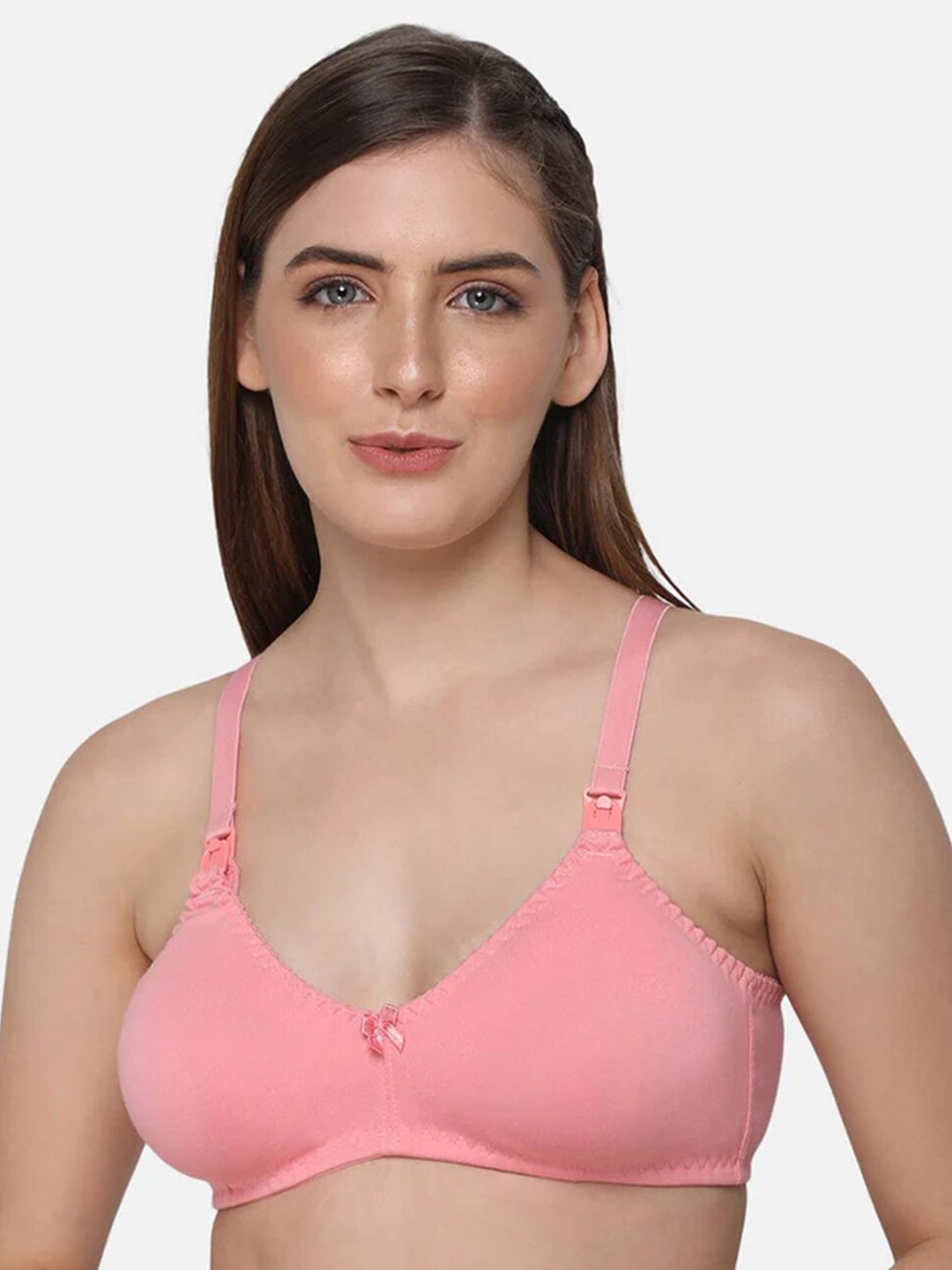 

intimacy LINGERIE Medium Coverage Cotton Maternity Bra With All Day Comfort, Pink