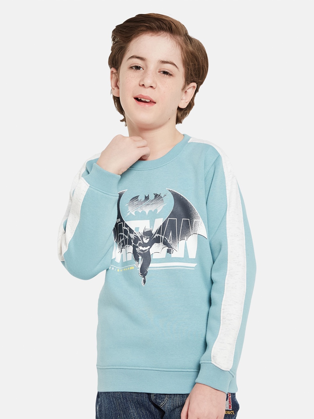 

Octave Boys Batman Printed Fleece Pullover Sweatshirt, Blue