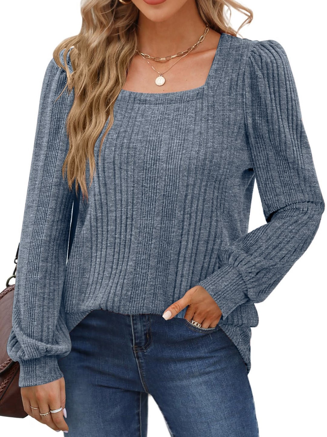 

Stylecast X KPOP Self Design Square Neck Top, Grey