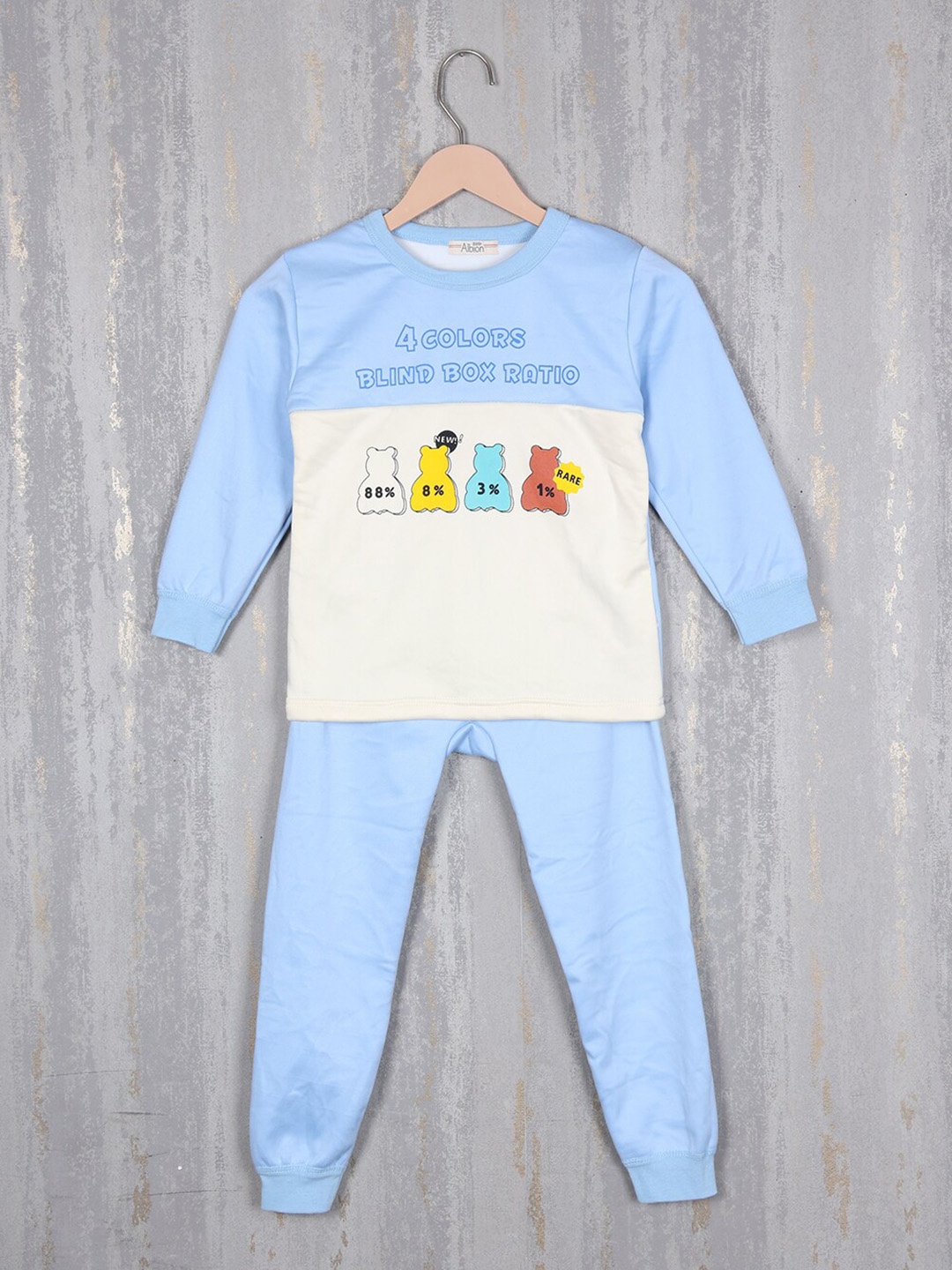 

Steele Boys Graphic Printed Pure-Cotton Tracksuit, Blue
