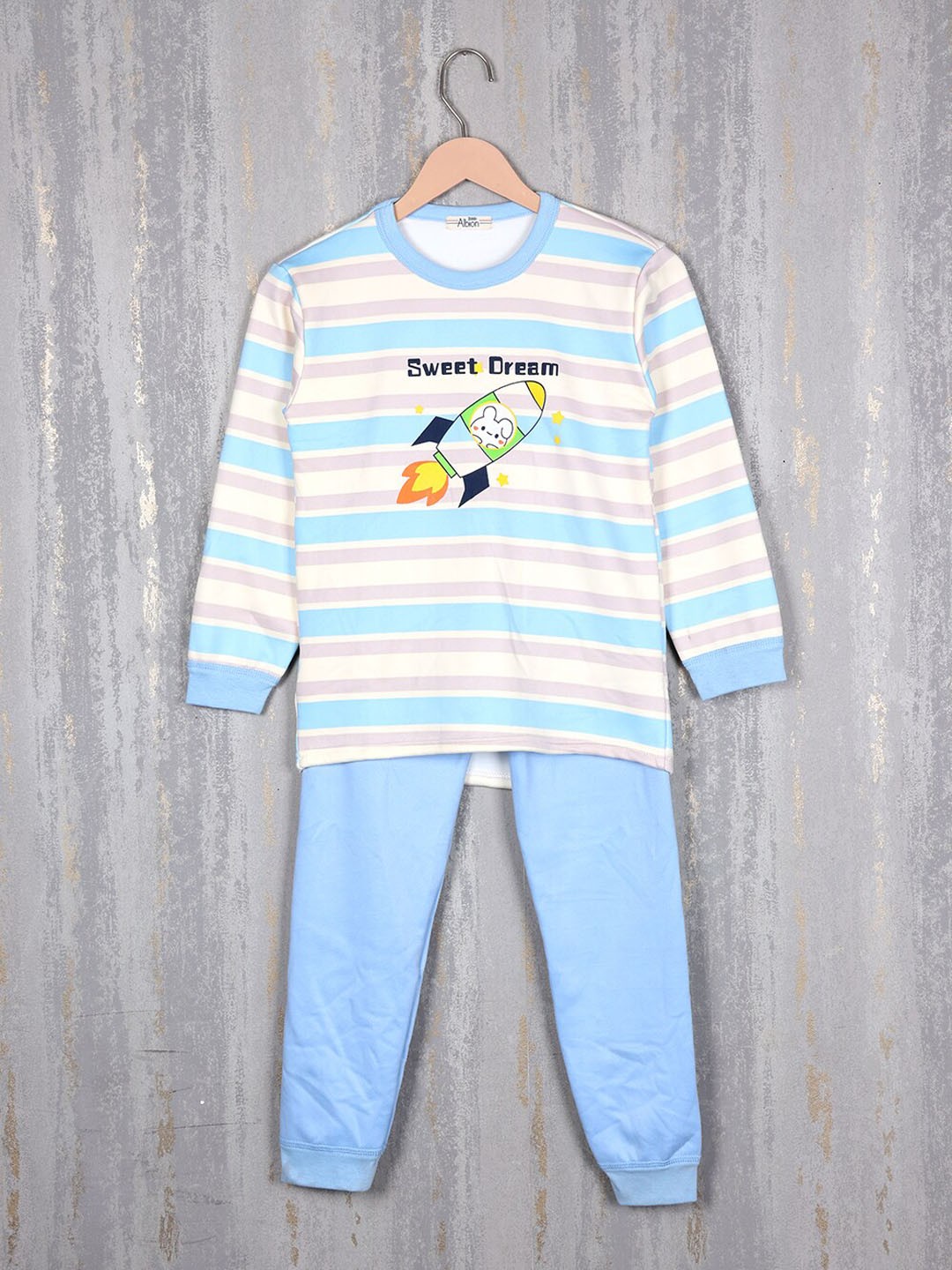 

Steele Boys Striped Pure Cotton Tracksuits, Blue
