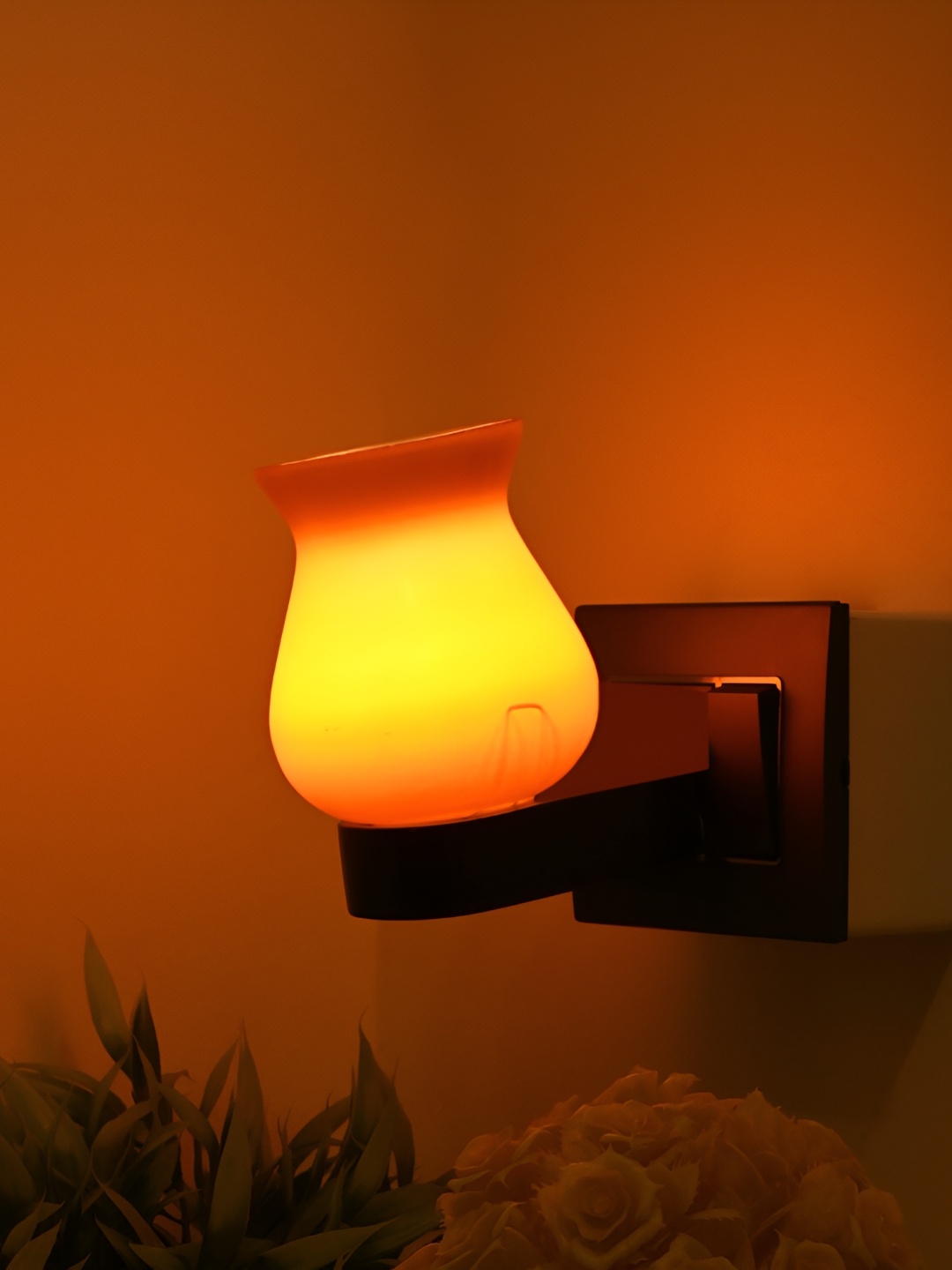 

Afast Red Printed Glass Wall Lamp