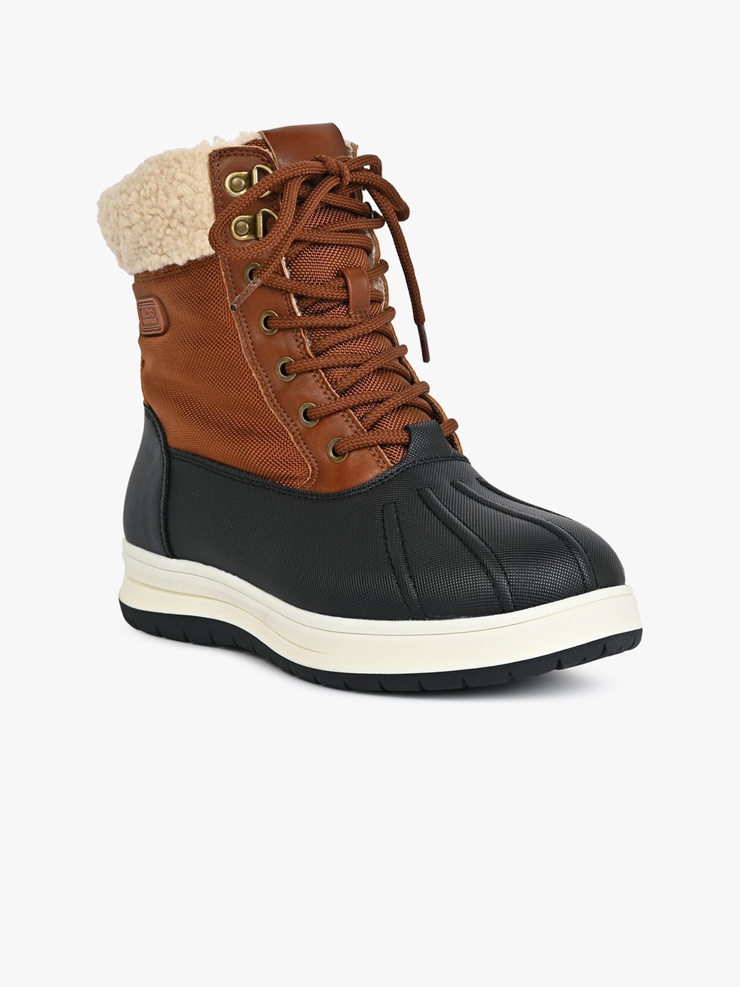 

ALDO Women Lace-Up Mid-Top Winter Boots, Brown