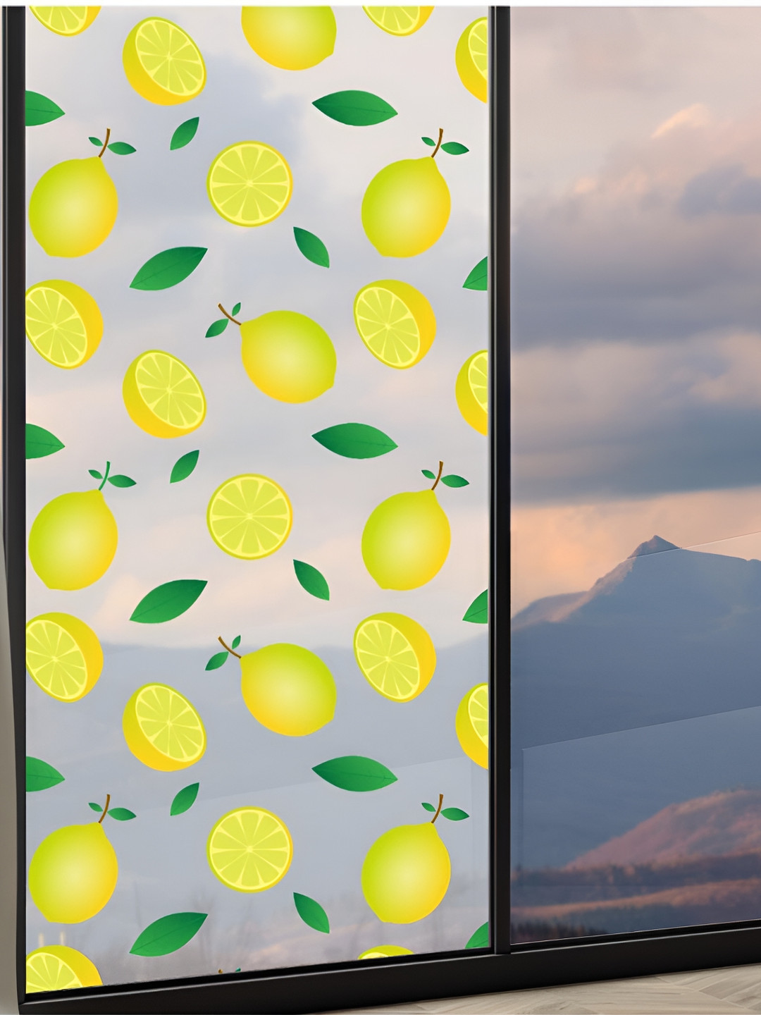 

CVANU Transparent & Yellow Printed Self-Adhesive Window Film