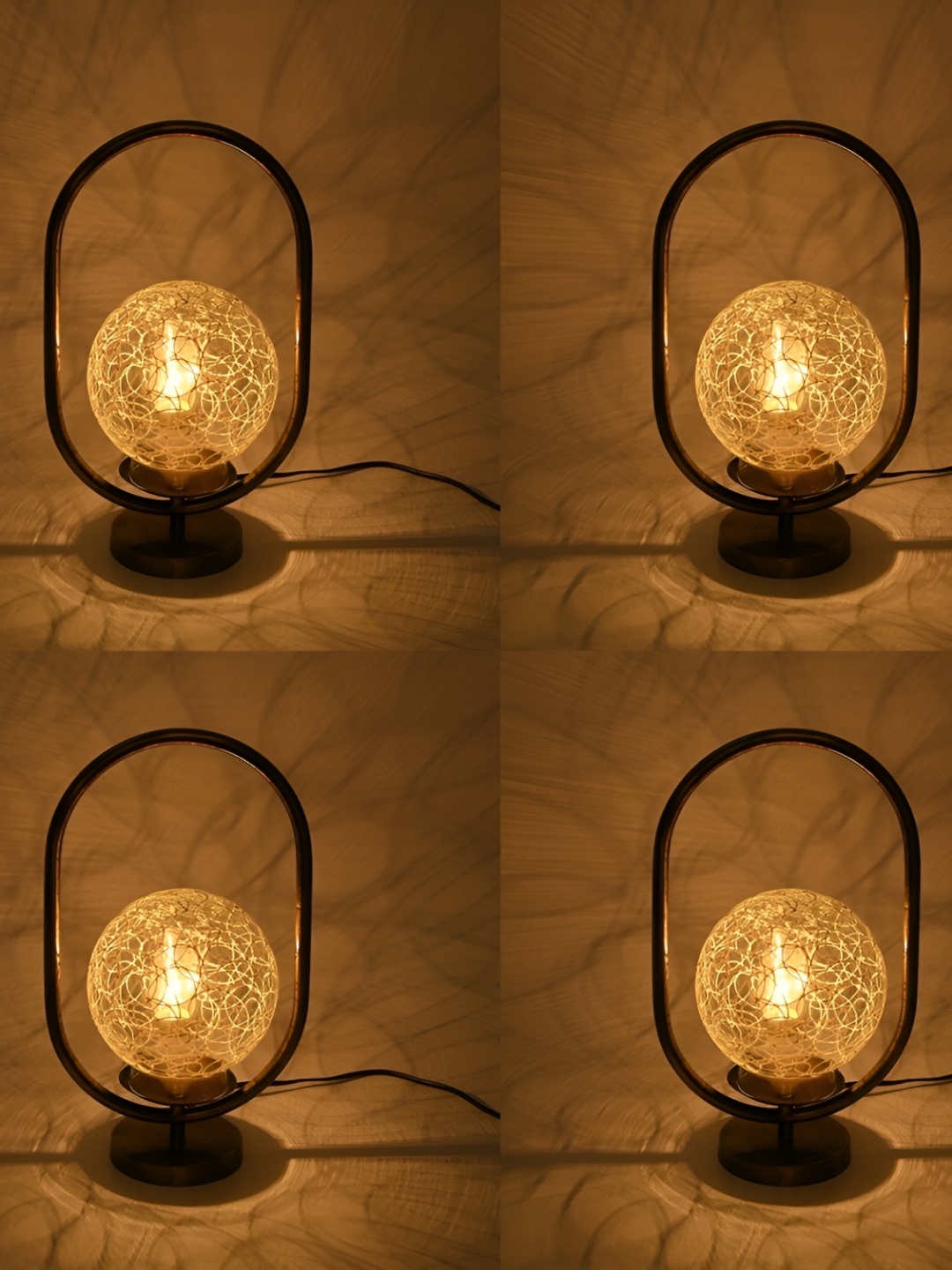 

Afast Black & White 4 Pieces Spherical Shaped Adjustable Table Lamp
