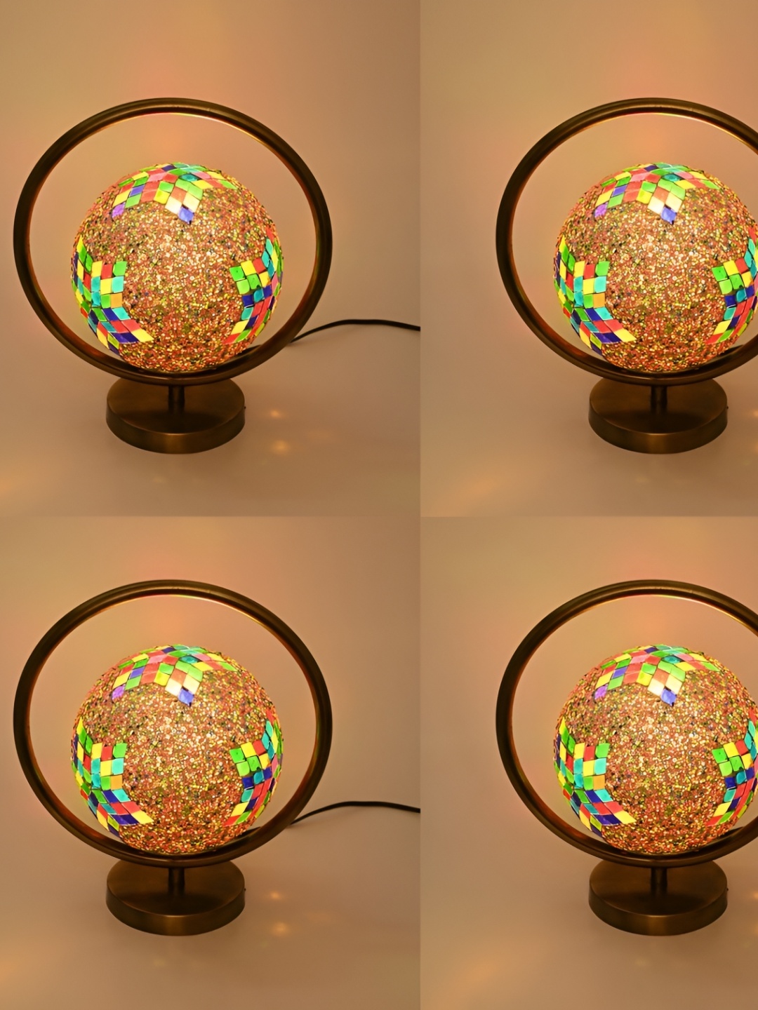 

Afast Green & Red Textured Contemporary Table Lamp