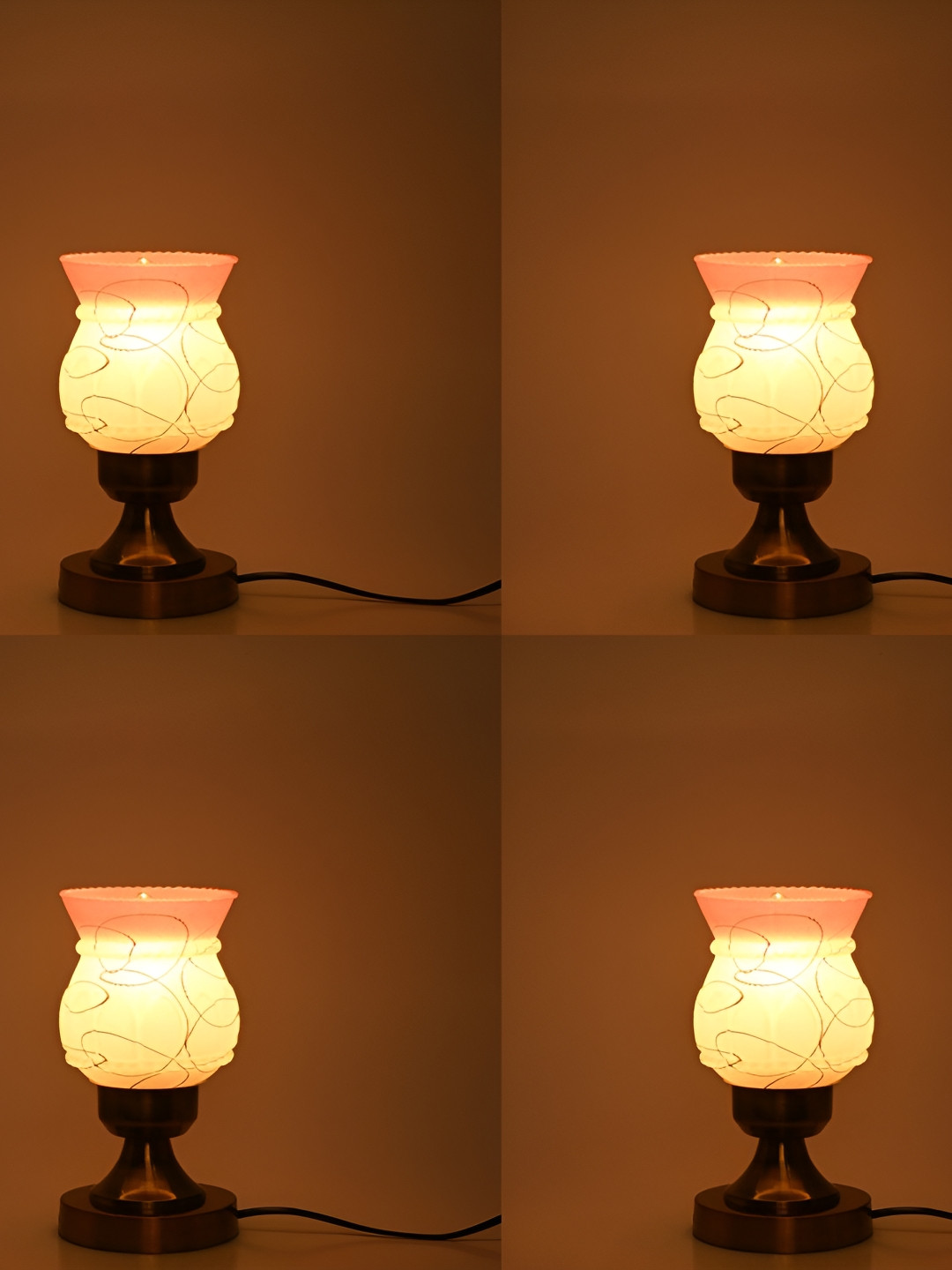 

Afast Yellow & Pink Printed Contemporary Metal Table Lamp with Adjustable Cord