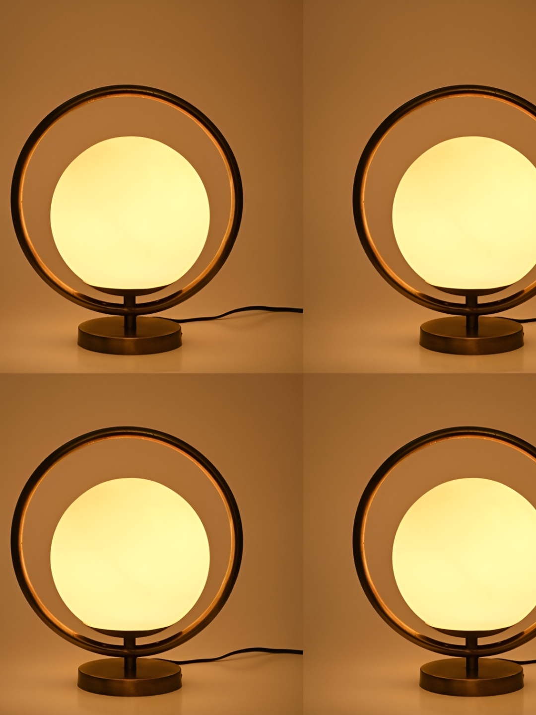 

Afast White Spherical Metal Table Lamp With Adjustable Cord