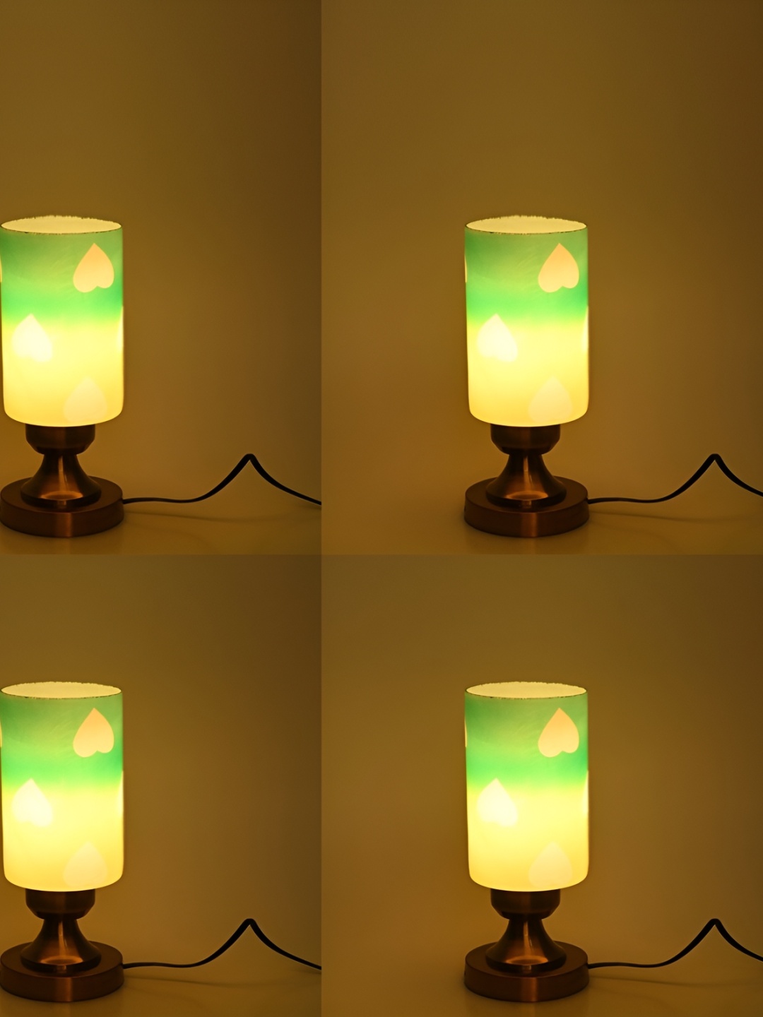 Afast Green Metal with Adjustable Cord Table Lamp