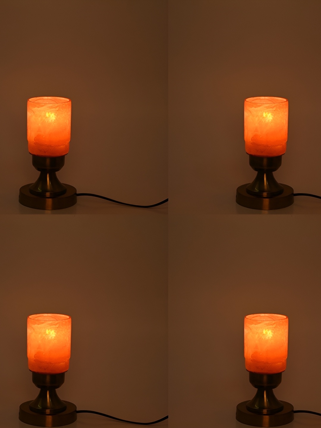 

Afast Gold Toned 4 Pieces Metal Adjustable Cord Table Lamp